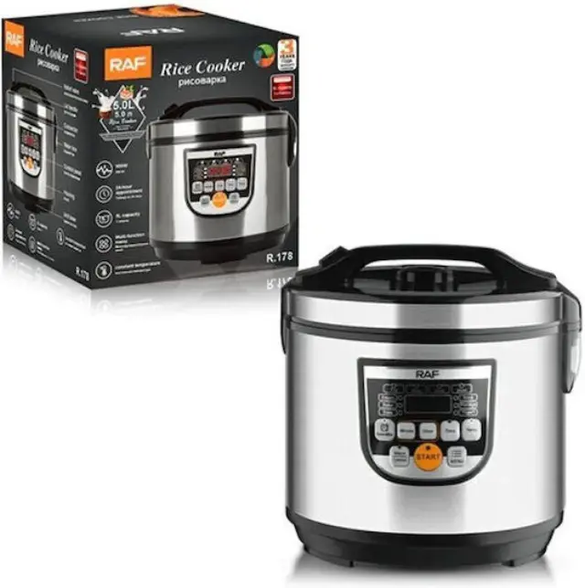 Raf Rice Cooker 900W με Χωρητικότητα 5lt GET-POLYMAGEIRAS-RAF-R-178 2