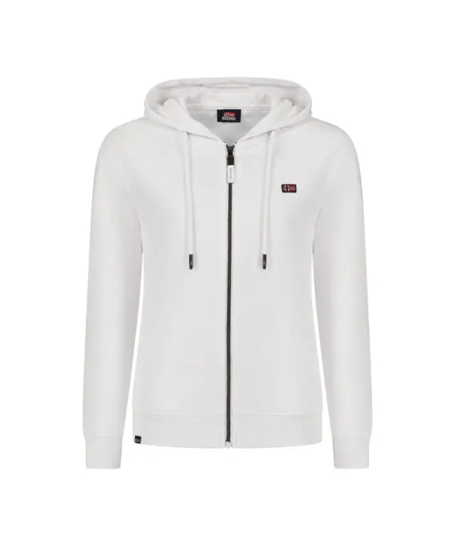Norway Nautical School - Γυναικεία Ζακέτα Φούτερ 852411-WHITE Λευκό