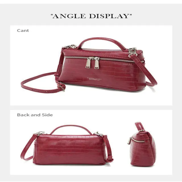 Γυναικεία Τσάντα Χιαστί Pierre Loues PL931-69-Α03 μπορντό - One Size 3