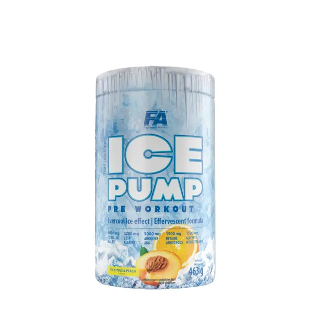 FA - Fitness Authority Ice Pump Pre Workout Icy Citrus & Peach, 463 g