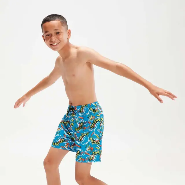 Speedo Boy's Printed 15inch Swim Watershort Μπλε 800318714248 (Speedo) 2