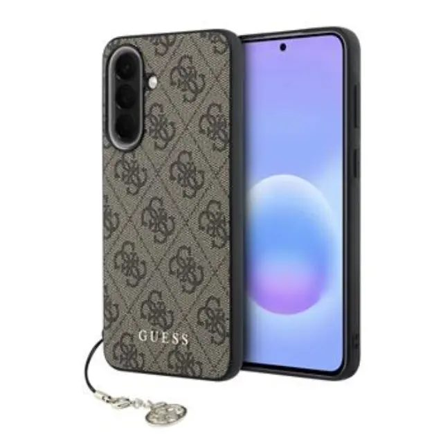 Guess 4G Charm Case for Samsung Galaxy A57 Brown