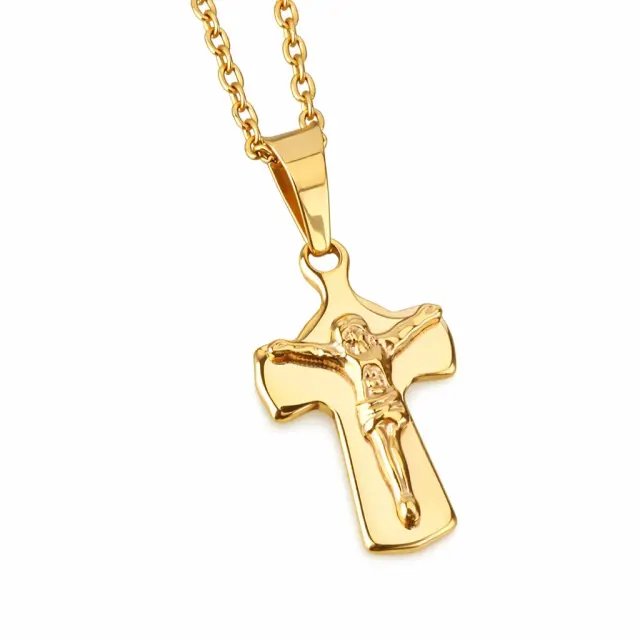 Ghetto Cross of Jesus Pendant Necklace