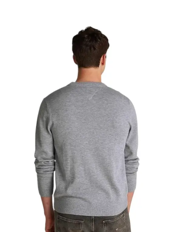 Tommy Hilfiger - Ανδρικό Πουλόβερ Linear Small Chest DM0DM20299-P6N Γκρι - 2XL 2