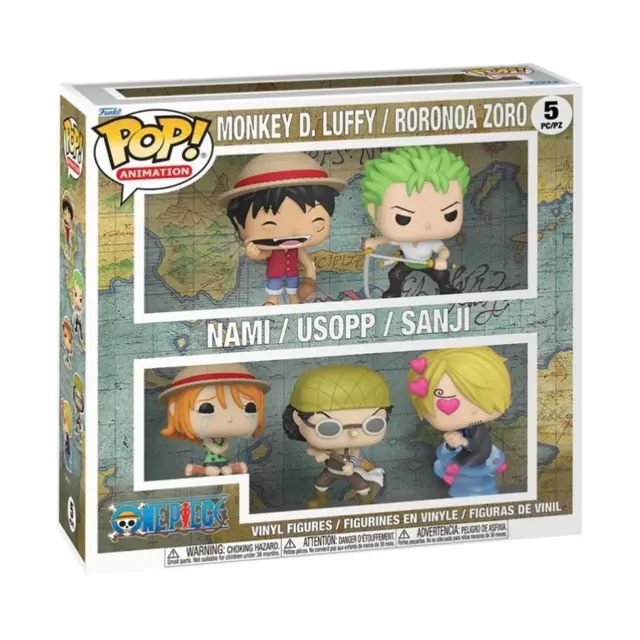 Φιγούρες Funko Pop! Animation: One Piece - Monkey D. Luffy/Roronoa Zoro/Nami/Usopp/Sanji (5 pcs) 2