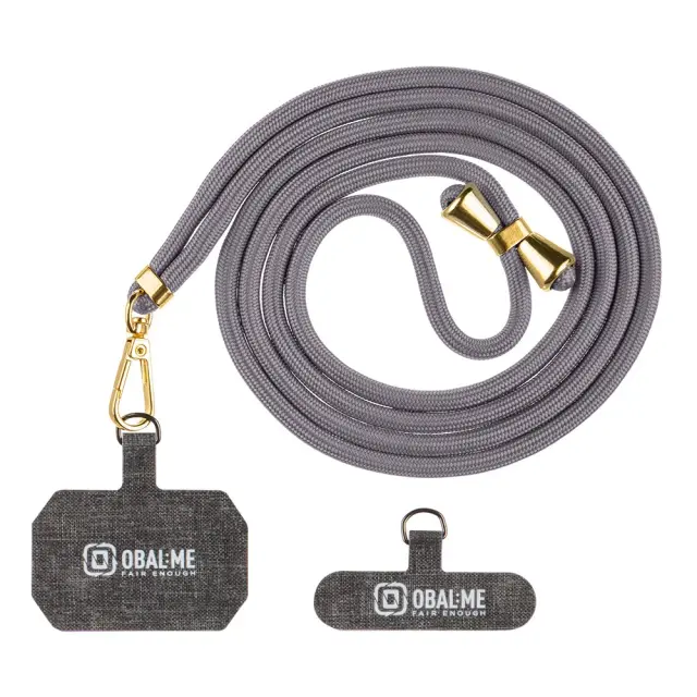 OBAL:ME NeckTag Allure Rope for Mobile Phone Dark Grey
