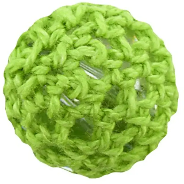 Χάντρα Μάλλινη Round Green Ø18mm - 5τεμ