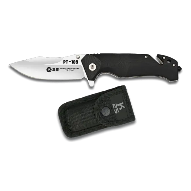 K25 18234 K10 PT-109 Σουγιάς Mαχαίρι 9cm Black