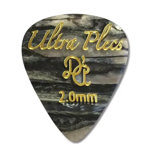 D'Andrea USA UP351 2.0BOY Ultra Plec Πένες 2.0mm Black Oyster (6 τμχ)