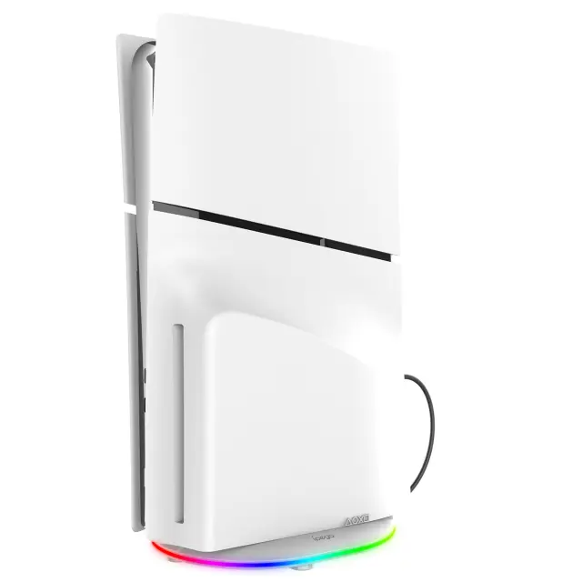 iPega P5S035SA Vertical Stand (2xUSB-A) with RGB for PS5 Slim/PS5 Pro White (Damage Package) 3