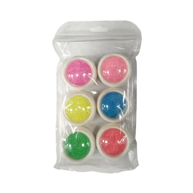 Σετ Glitter νυχιών Nail Art - Neon Glitter - 6pcs - 910594 2