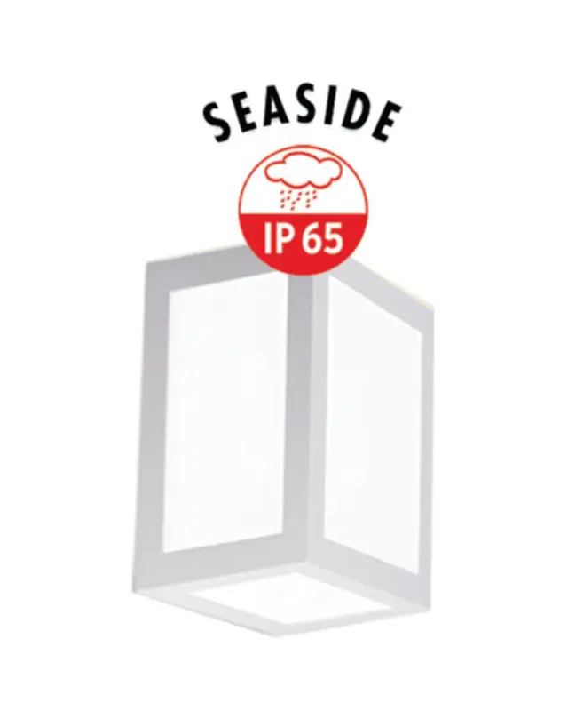 ΦΩΤΙΣΤΙΚΟ ΑΠΛΙΚΑ LED 160X130X108mm 12W 3000k 260lm IP65 ΠΛΑΣΤΙΚΟ ΛΕΥΚΟ SEASIDE UNIVERSE