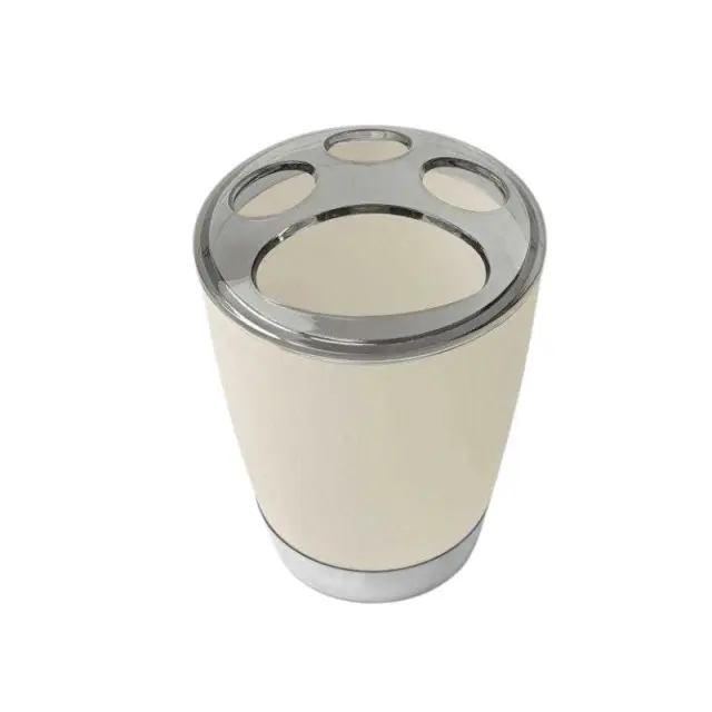 Θήκες οδοντόβουρτσας πλαστικές σε σετ 5Χ - Beige - 21584