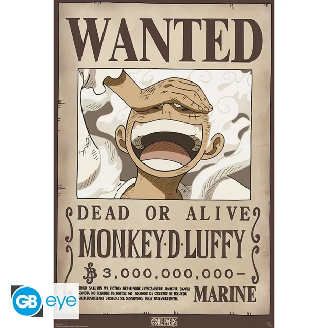 Αφίσα ONE PIECE - Poster Maxi 91.5x61 FSC MIX - Wanted Luffy Wano GBYDCO617