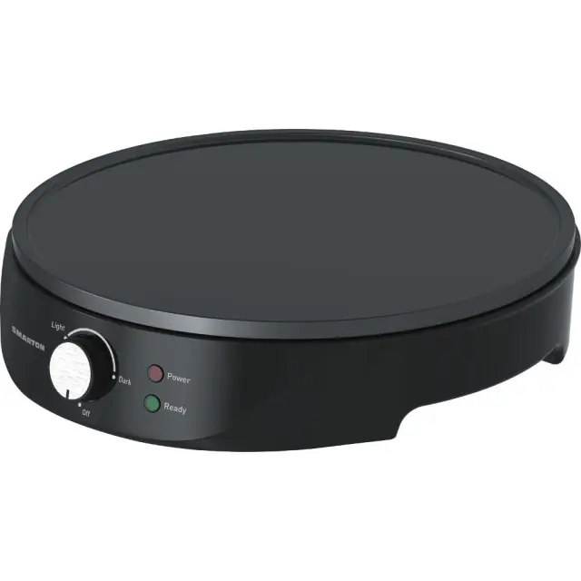 Κρεπιέρα Smarton CM 300 1200W με Ρυθμιζόμενη Θερμοκρασία Αντικολλητική Επιφάνεια 30cm και Ξύλινα Βοηθητικά Εργαλεία Μαύρη 3