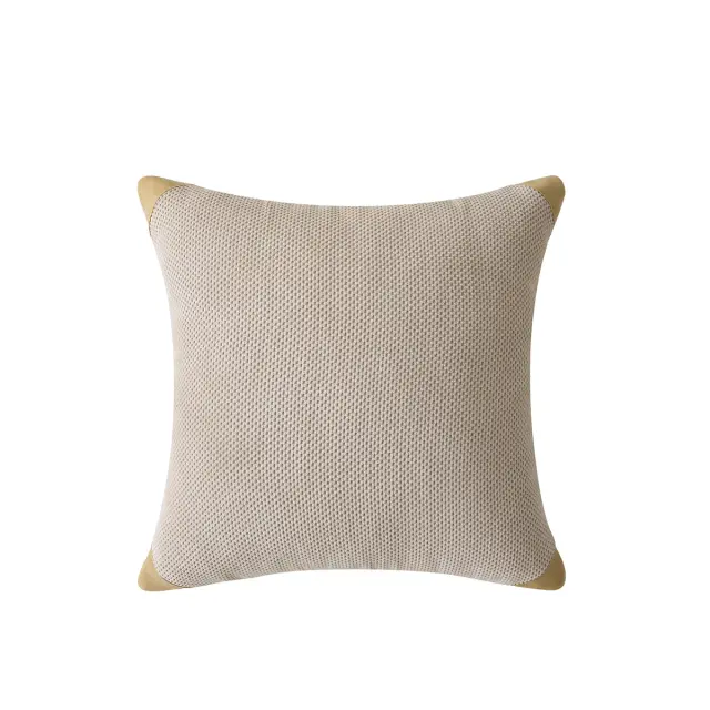Διακοσμητική Μαξιλαροθήκη 42x42 Beauty Home Chic Art 8116 Μπεζ Microvelour 3