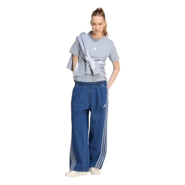 adidas Sportswear Women's Stadium Denim Washed Pants Μπλε KV0618 (adidas Sportswear) - Large 3