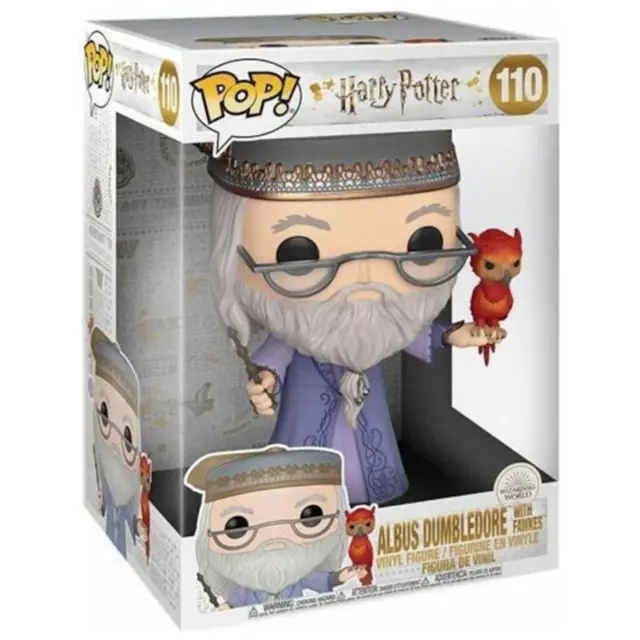 Φιγούρα Funko Pop! Movies: Harry Potter - Dumbledore w/Fawkes #110 Supersized 10"​ (25cm) 3