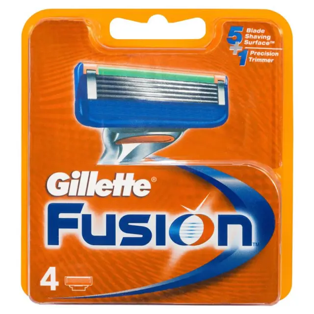 Gillette Fusion 5 Ανταλλακτικές Κεφαλές Ξυριστικής Μηχανής 4τμχ