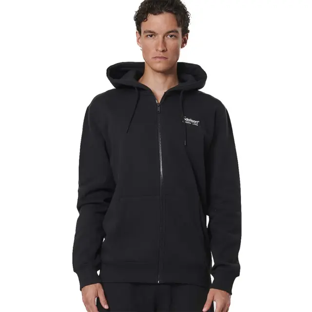 Body Action Men's Zip Through Hoodie Μαύρο 073525-01 (Body Action)