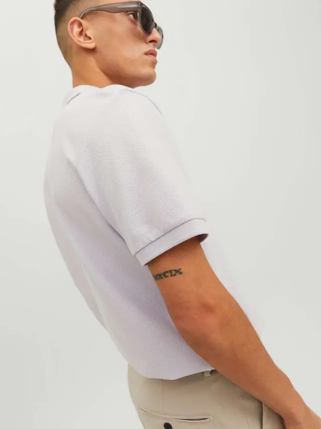 JPRBLASCOTT ZIP SS POLO SN Evening Haze - M 3