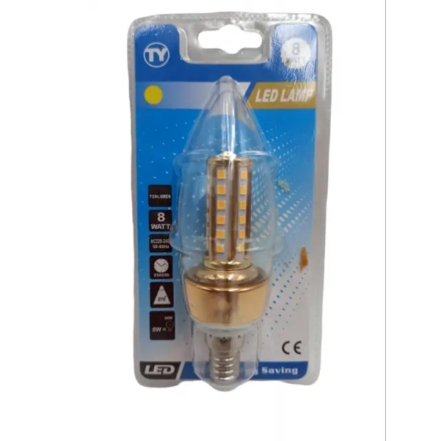 LED ΛΑΜΠΑ Ε14/8W/3000K 5919 2