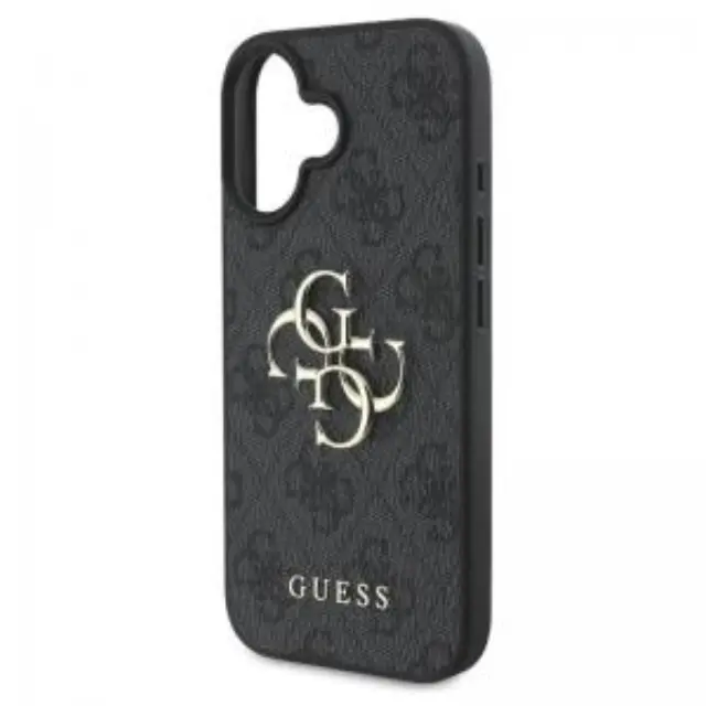 Θήκη PU Guess Apple iPhone 16 Hardcase Big Logo 4G Μαύρο N69926 2