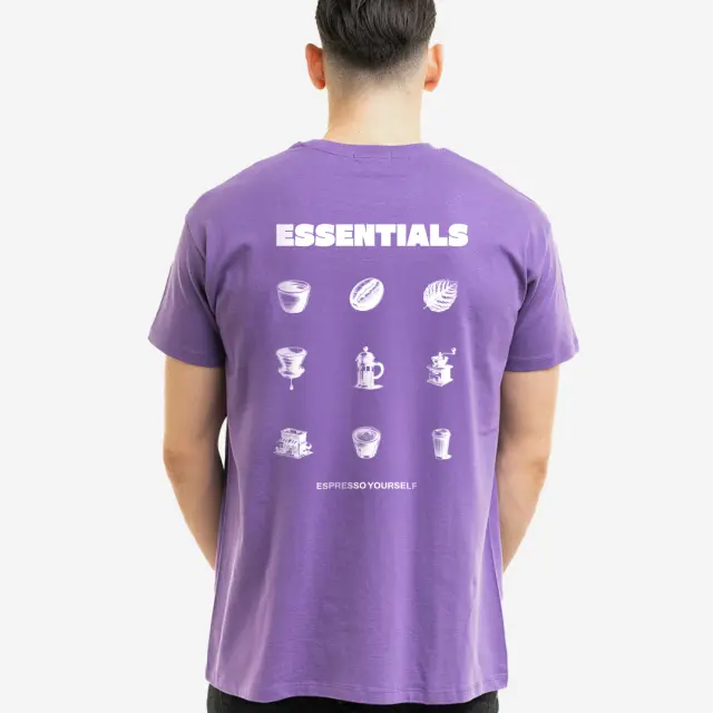 T-shirt Noshame® Μώβ με τύπωμα Essentials - 132505 - XXL