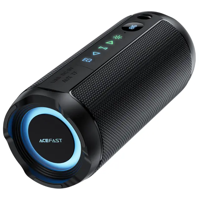 Φορητό Ηχείο Wireless Acefast K12 Pro TWS ENC v6.0 2400mAh 30W TF Card AUX USB Digital Display και RGB Φωτισμό IPX4 Μαύρο