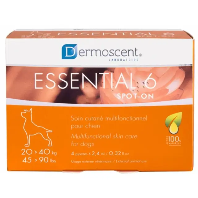 Dermoscent Essential 6 Spot On Θεραπεία για Δερματικές Παθήσεις για Σκύλο 4x2.4ml 20-40kg