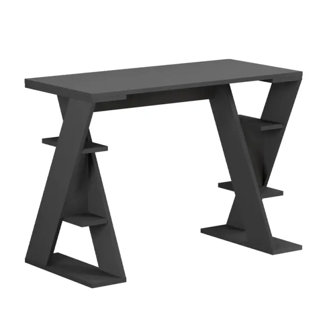 Γραφείο εργασίας Papillon Megapap χρώμα ανθρακί 106x50x75εκ 3