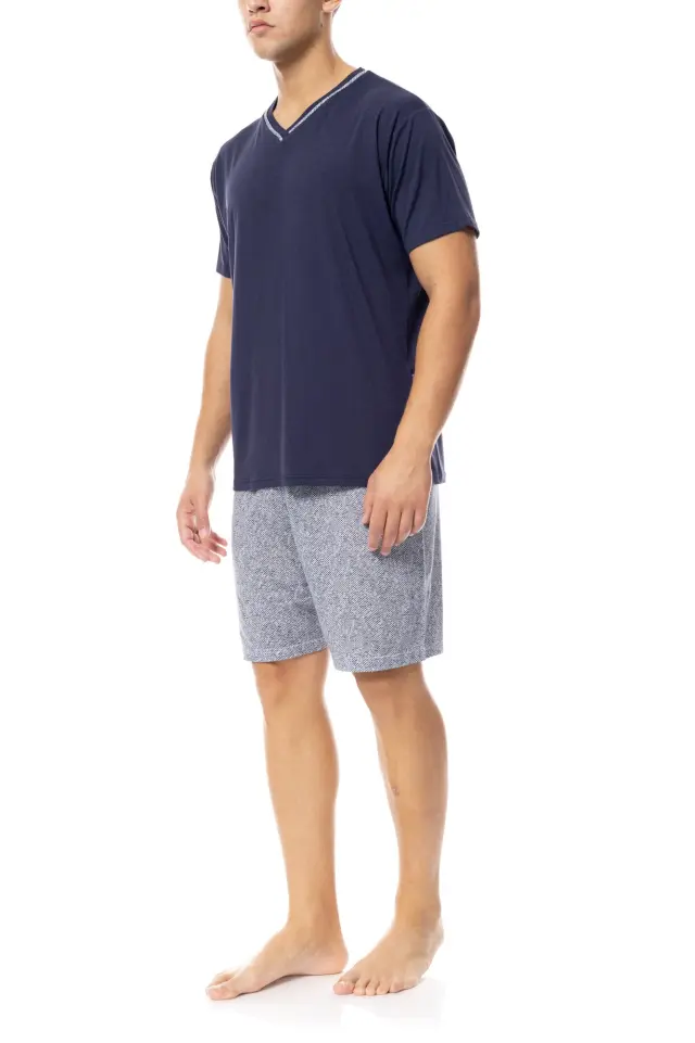 S-M540 - Yacht Blue - PYJAMA V-NECK BLUE OCEAN - L 2