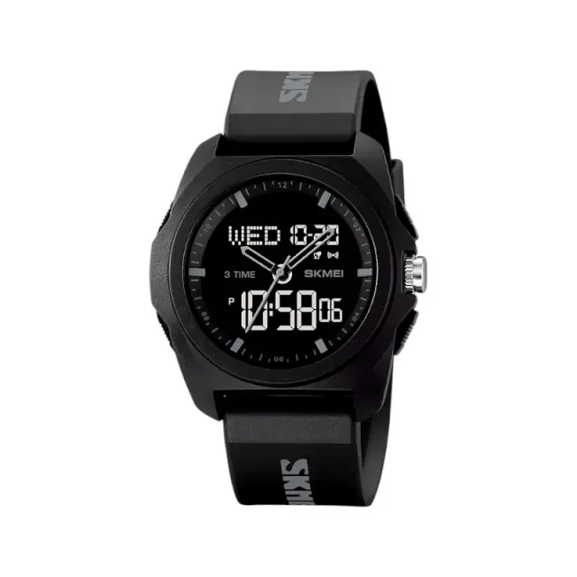 Ψηφιακό/αναλογικό ρολόι χειρός - Skmei - 2199 - Black/Grey