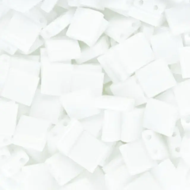 Χάντρα Miyuki Tila No402 Opaque White ~7gr