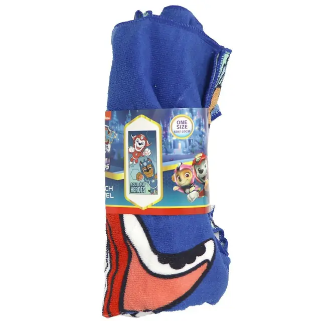 Paw Patrol Aqua Μπλε πετσέτα θαλάσσης 60x120 cm (Fast Dry) Μπλε 2