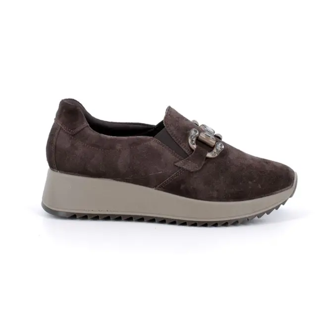 Imac Μοκασίνια-Loafers Γυναικείο δέρμα Nubuck Καφέ IMA/858200 T/MORO - 41
