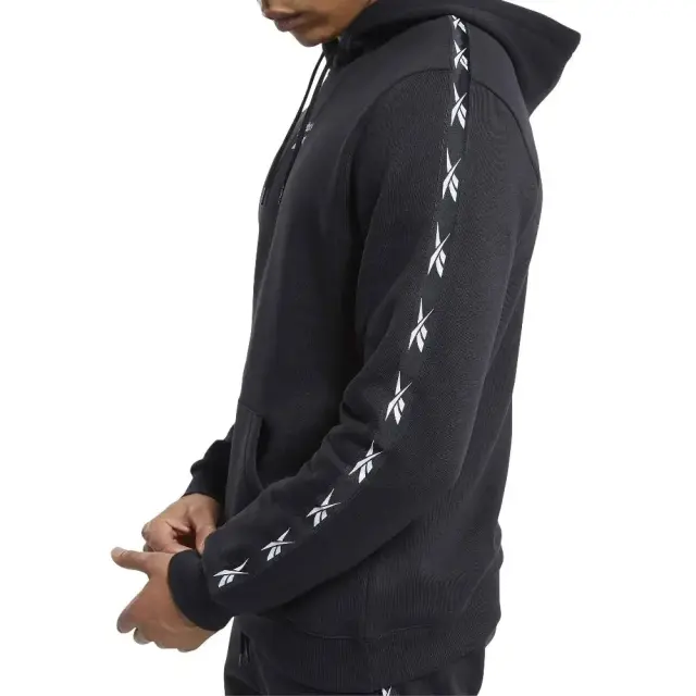 Reebok Training Essentials Tape Hoodie (GQ4212-Black) - Μαύρο - S 3