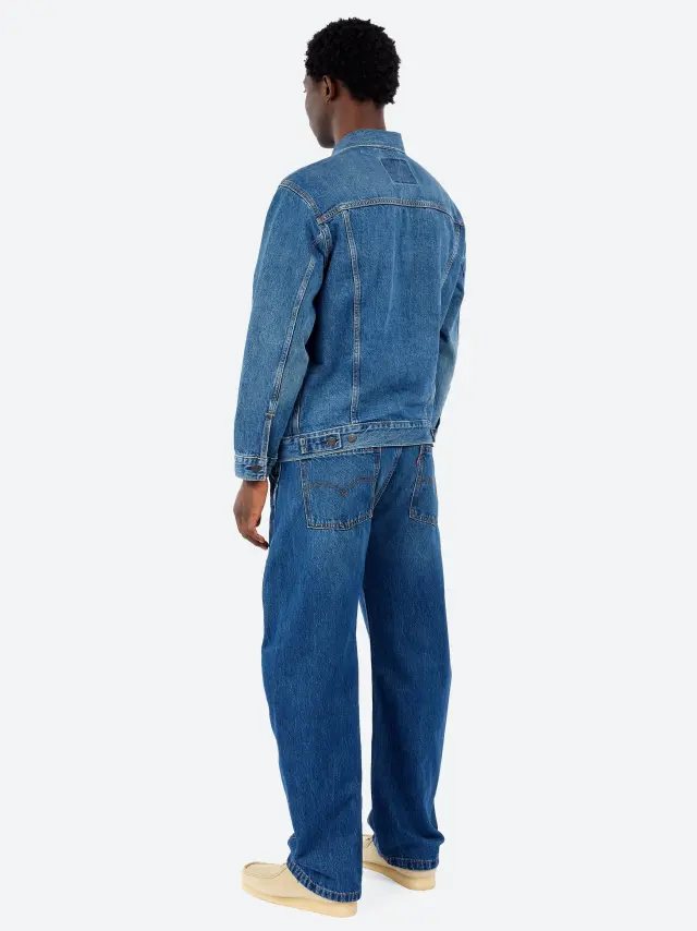RELAXED FIT TRUCKER MED INDIGO - WORN IN - RELAXED FIT TRUCKER PACIFIC ACTIVITIES T Med Indigo 3