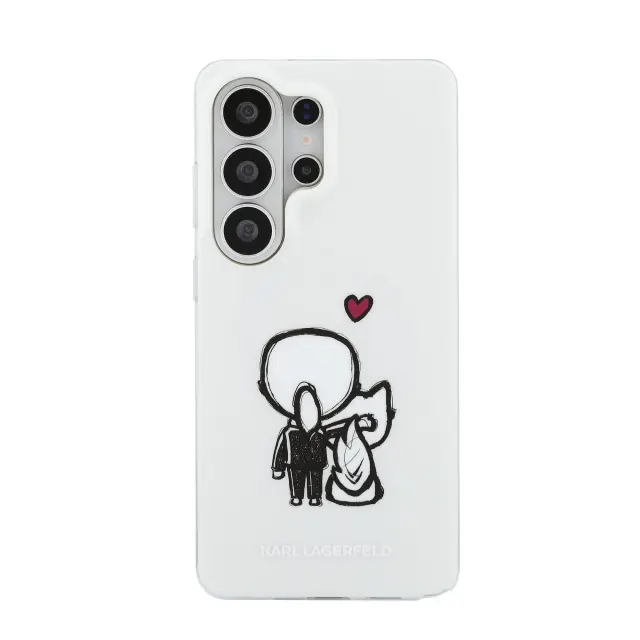 Karl Lagerfeld IML K&CH Back Logo Magnetic Case for Samsung Galaxy S26 Ultra Transparent 3