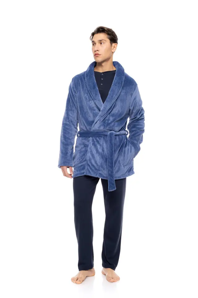 WN-M260 - Yacht Blue - ROBE SOFT STRIPES NOS 2