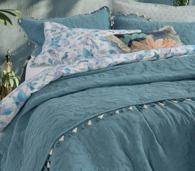 ΚΟΥΒΕΡΛΙ ΥΠΕΡΔΙΠΛΟ FERAGGIO BLUE 230X240 NEF-NEF HOMEWARE PETROL 2