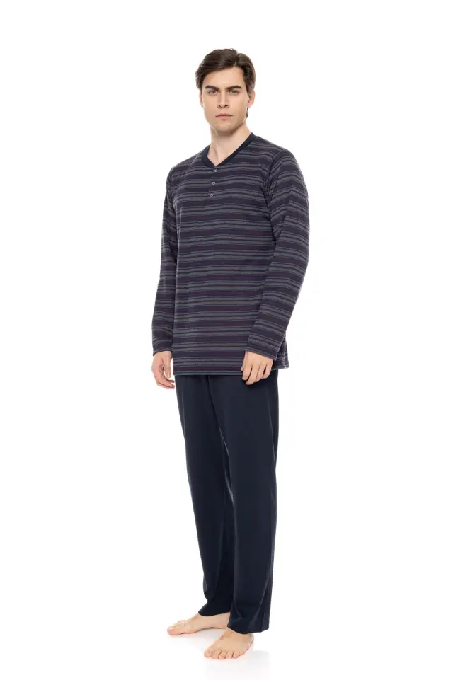 W-M717 - Type - PYJAMA JACQUARD STRIPES - XXL 3