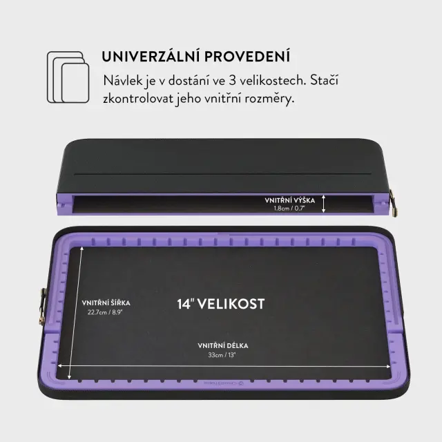 Burga Laptop Sleeve, Velvet Night - Macbook Pro 14" 2