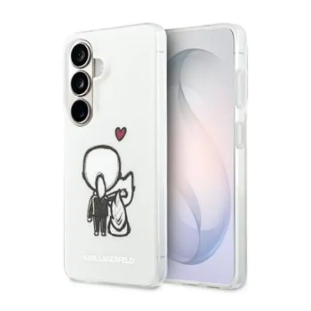 Karl Lagerfeld IML K&CH Back Logo Magnetic Case for Samsung Galaxy S26 Transparent