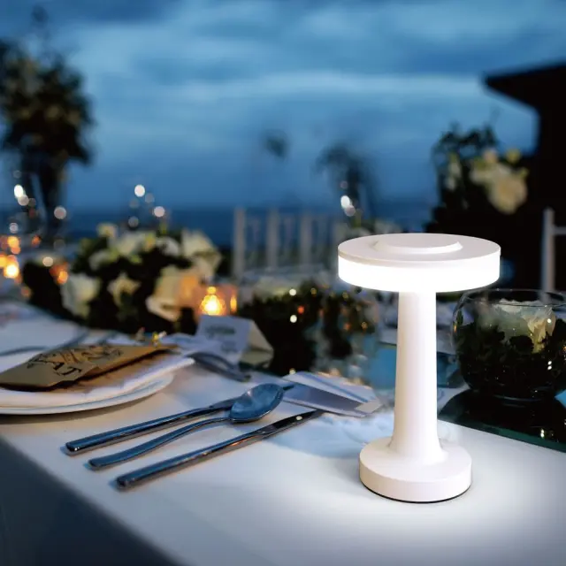 LED Φωτιστικό Επαναφορτιζόμενο Touch+USB Type C Λευκό 2Watt JULIE CCT IP54 VIV005139