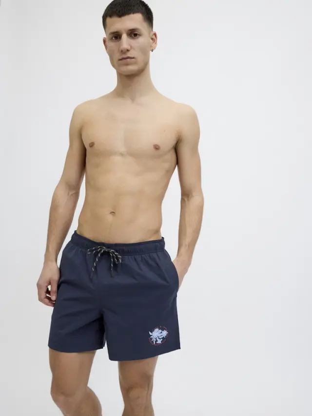 JPSTMAUI STAR SWIMSHORTS STYD SS25 navy blazer - XL 2