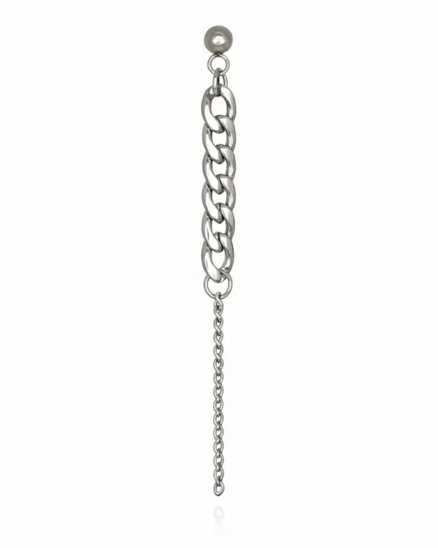 Ghetto Kpop Chain Hipster Punk Earring 1 pcs