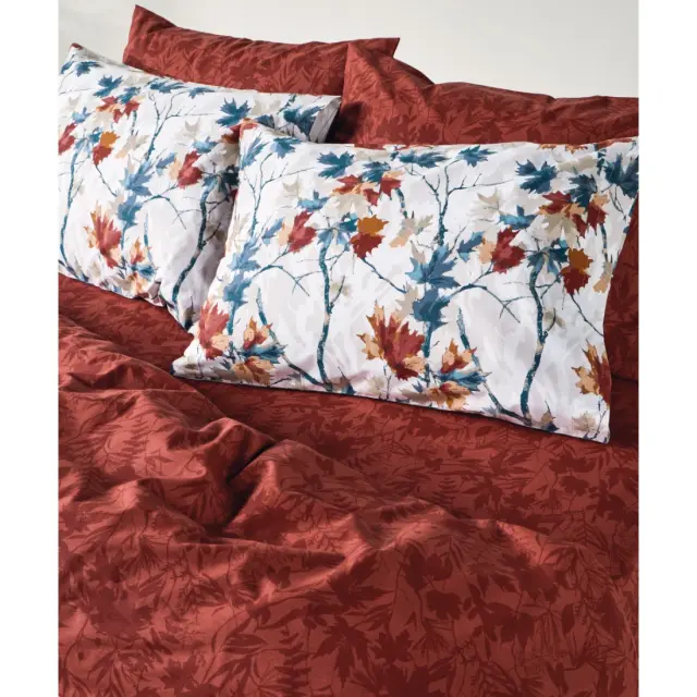 Σετ Παπλωματοθήκη Υπέρδιπλη 3 Τεμαχίων Kentia Sparrow White-Blue-Terracotta-Beige 225x245 2
