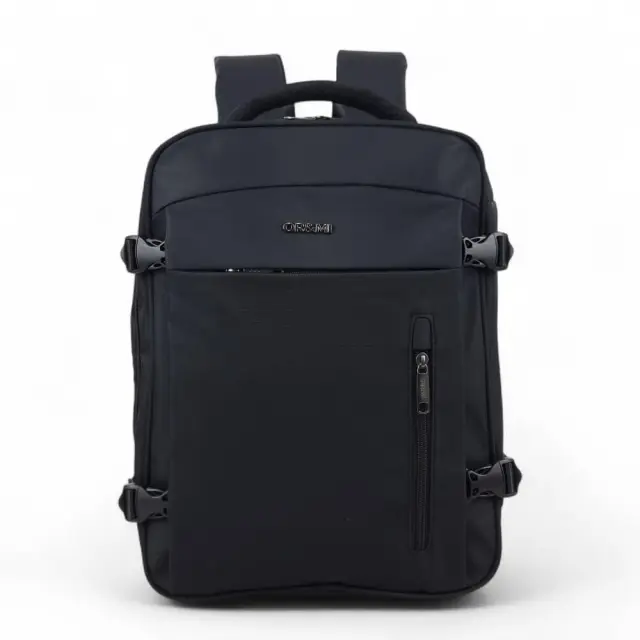 Σακίδιο Πλάτης Ταξιδίου 40×30×20cm (+5cm) για Laptop 15.6” ORMI 9178 | Προσωπικό Αντικείμενο Αεροπορικών - Μαύρο