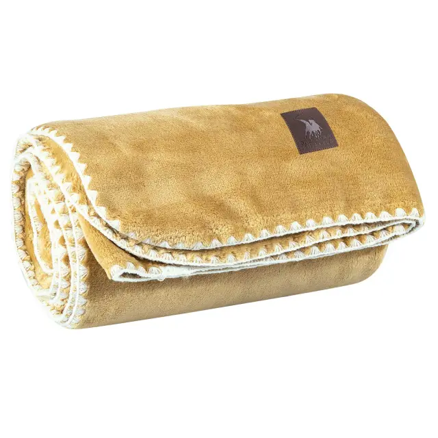Κουβέρτα Καναπέ 130x170 Essential Greenwich Polo Club 4441 Ochre 100% Πολυέστερ 3